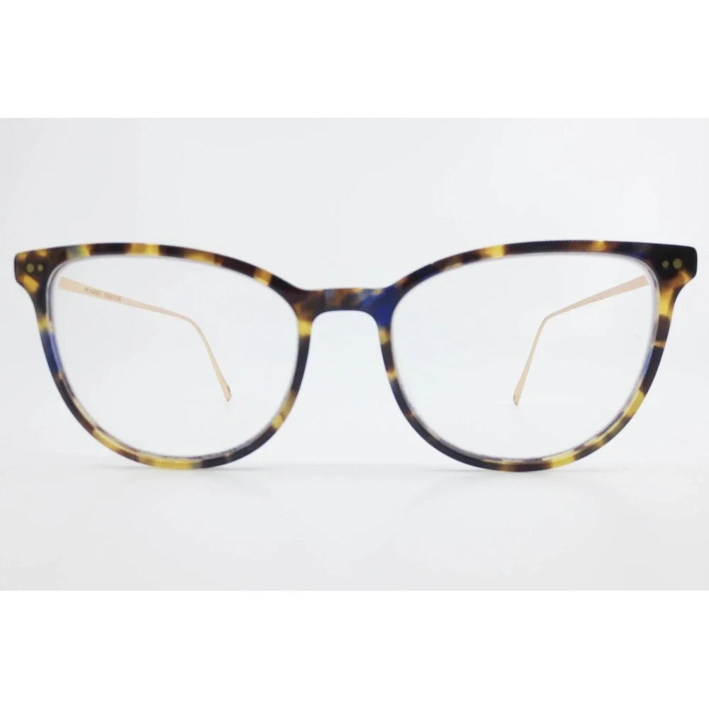 Warby Parker Maren W 3251 Tortoise Blue Gold Cat Eye Eyeglasses Frames 53-17-140